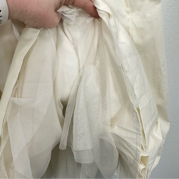 J. Crew Crewcuts Girls Flutter Sleeve Ivory Cream Tulle Dress Girls Size 10 NWT - Picture 5 of 9